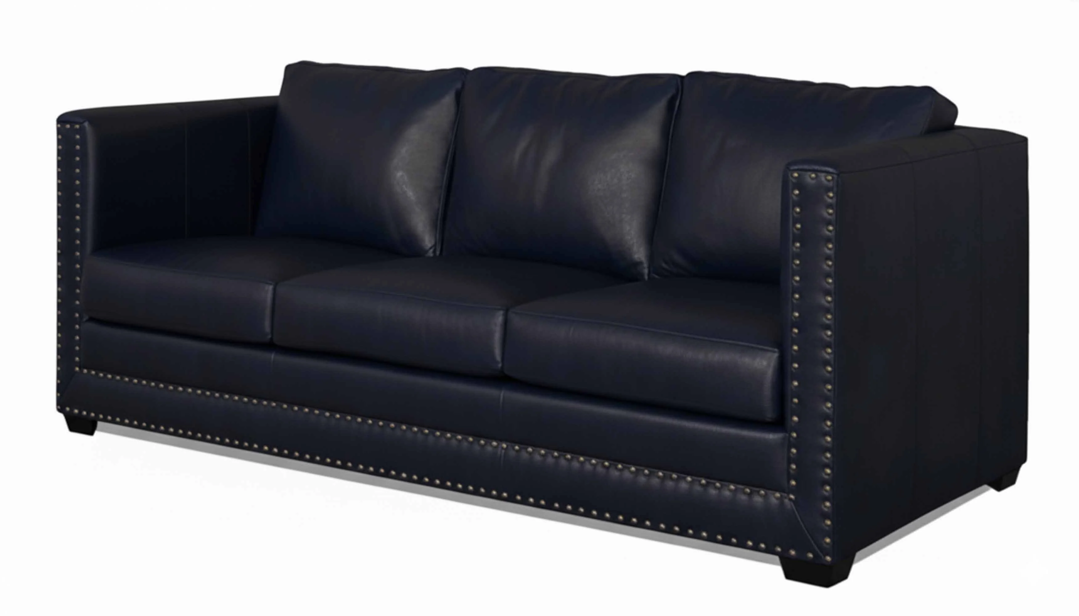 Spade Leather Loveseat - Image 3