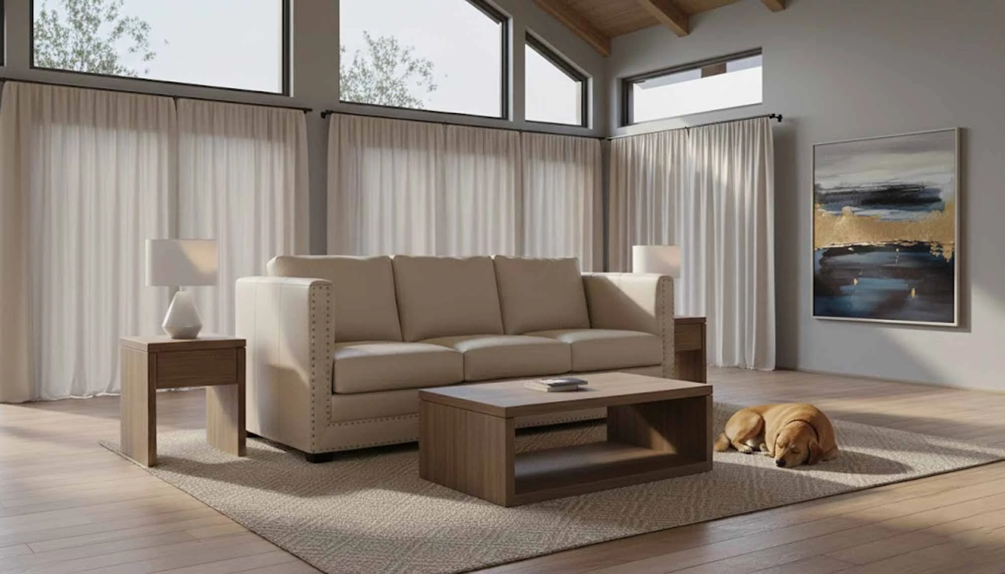 Spade Leather Loveseat - Image 7