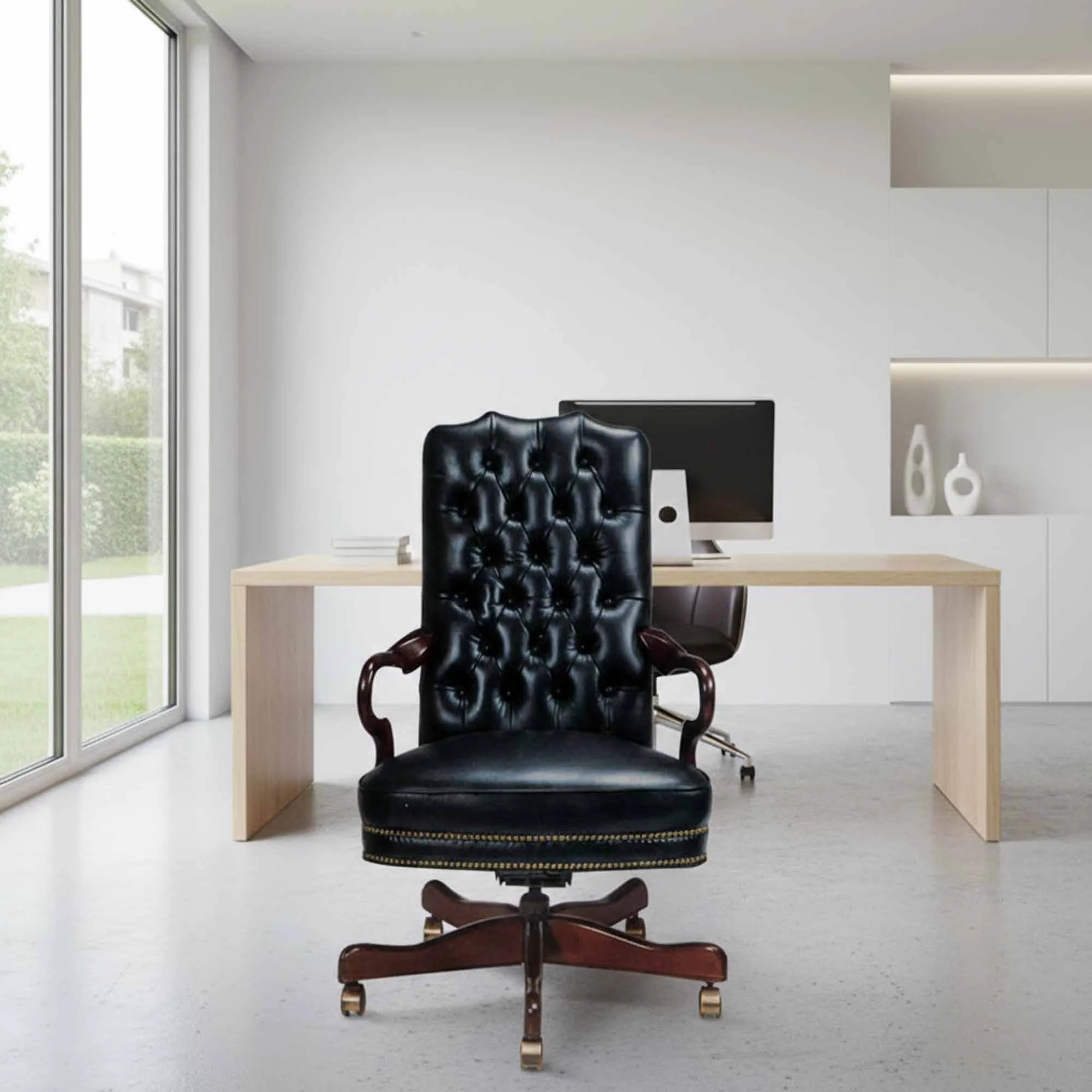 Stallings Leather Swivel Tilt Chair - Image 2