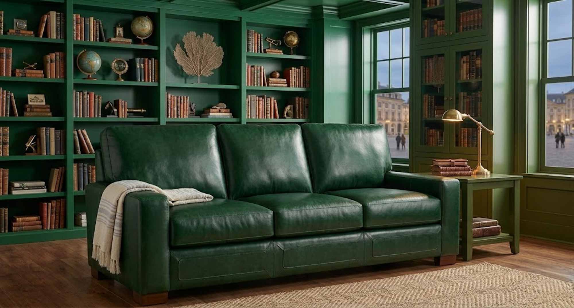 Stassi Leather Sofa - Image 4