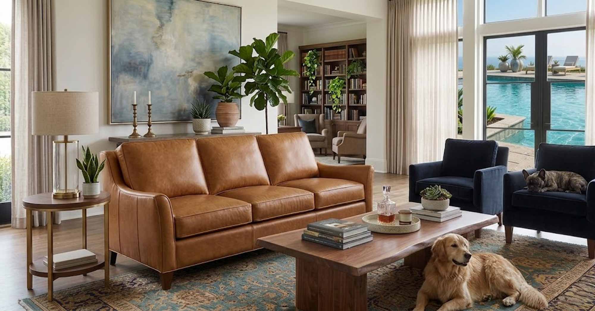 Tatum Leather Sofa - Image 12