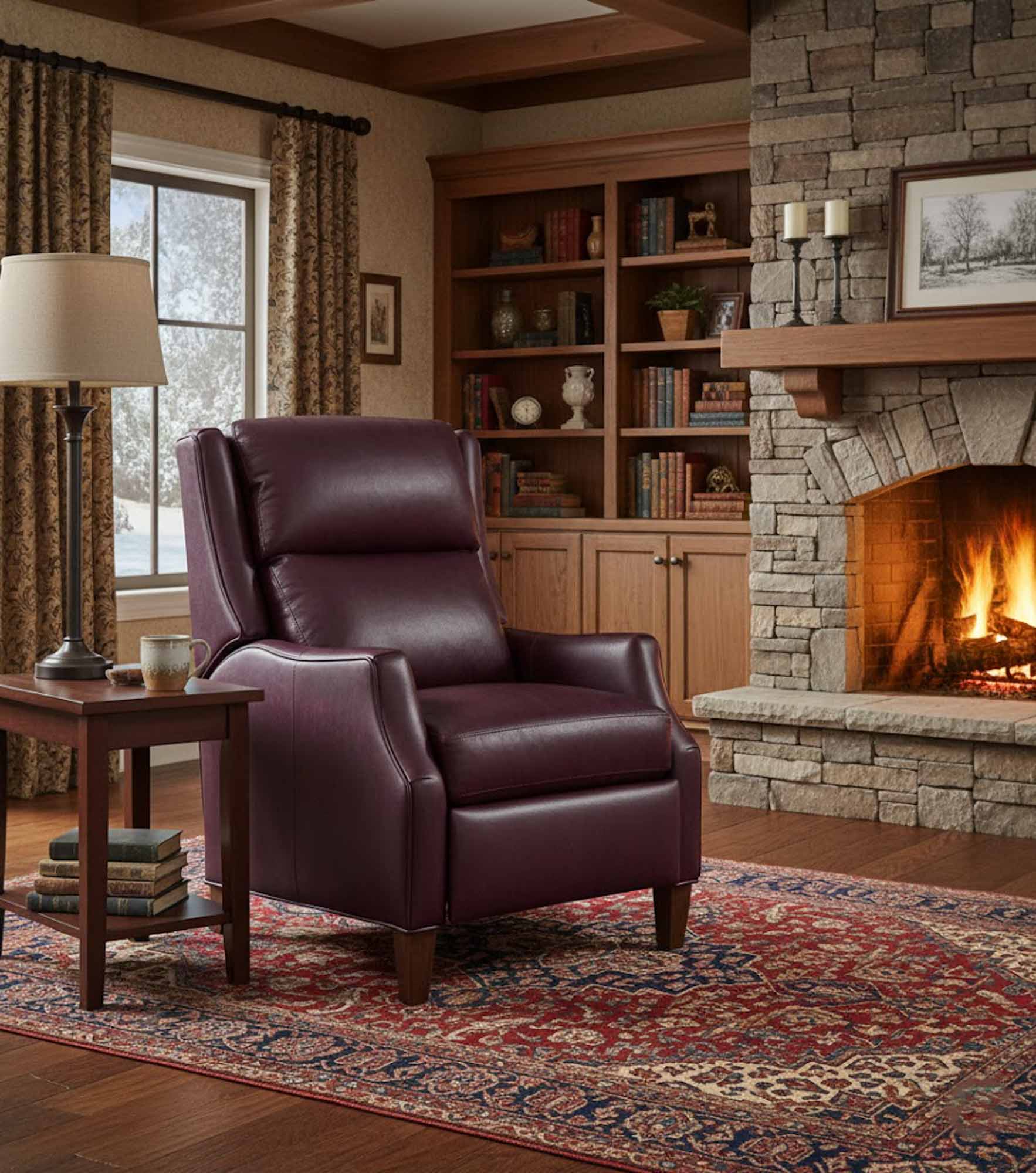 Thomas Leather Power Recliner With Articulating Headrest - Image 13