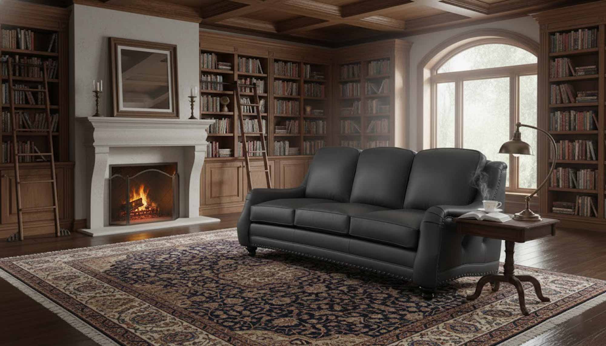 Thurston Leather Loveseat - Image 12