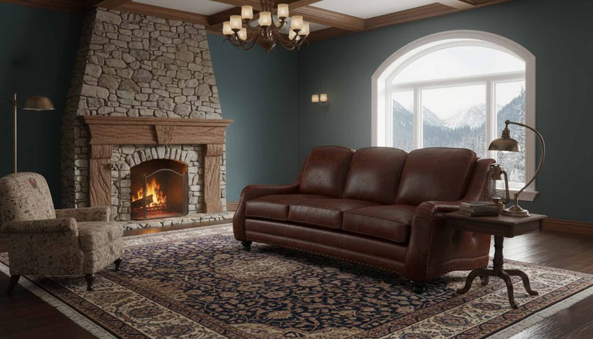 Thurston Leather Loveseat - Image 13