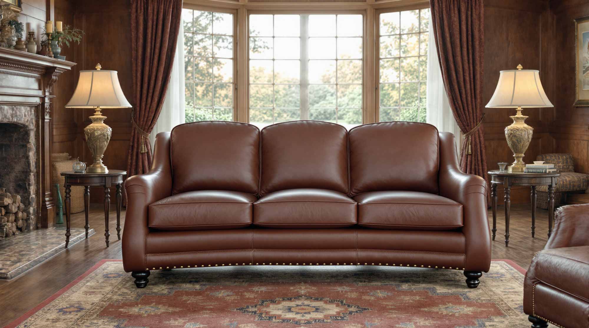 Thurston Leather Loveseat - Image 8