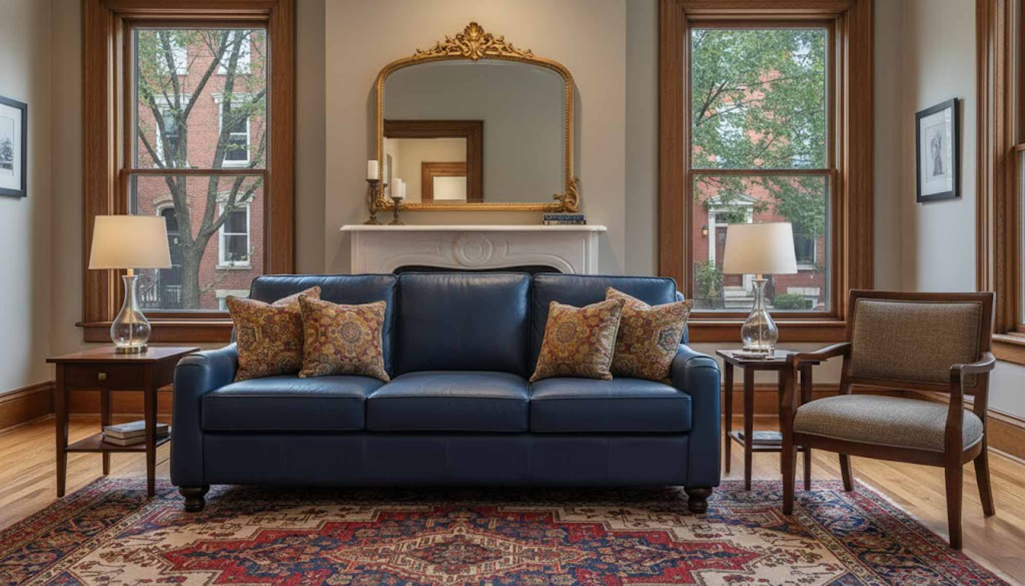 Thurston Leather Loveseat - Image 9