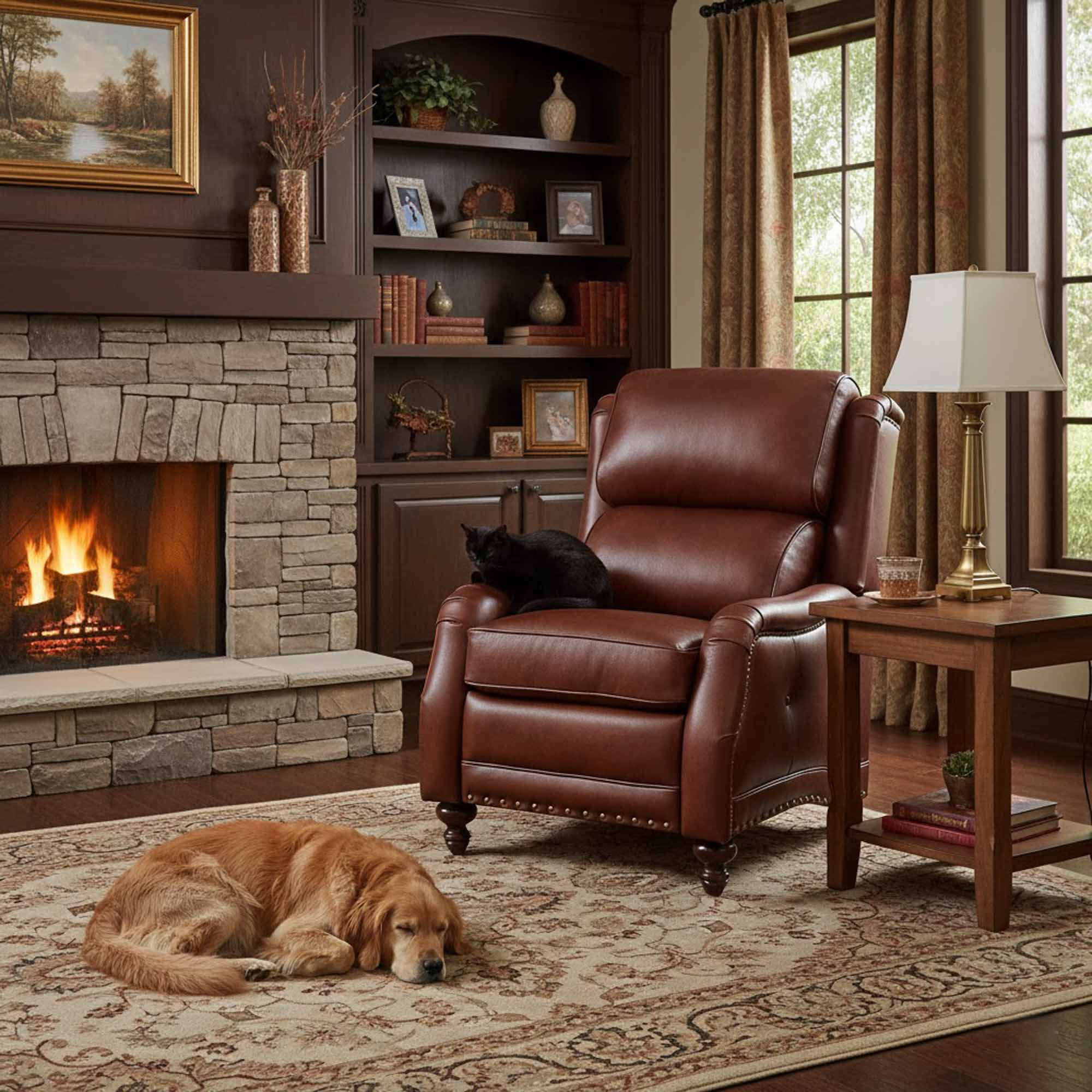 Thurston Leather Recliner - Image 4