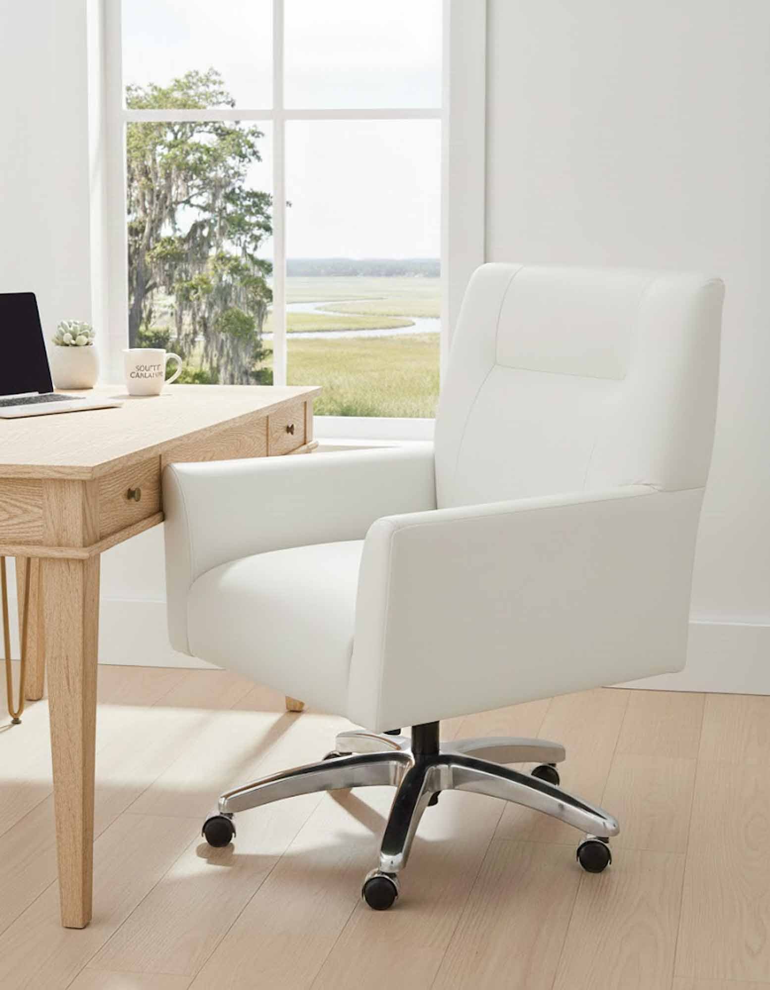 Tilson Leather Swivel Tilt Chair - Image 5