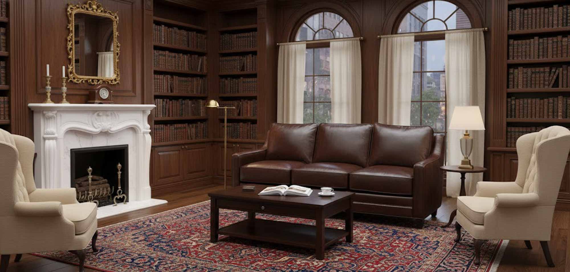 Times Square Leather Loveseat - Image 4
