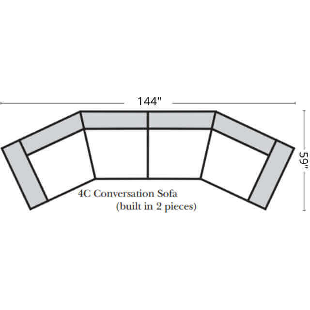 Tucson Leather Conversation Sofa - Image 8