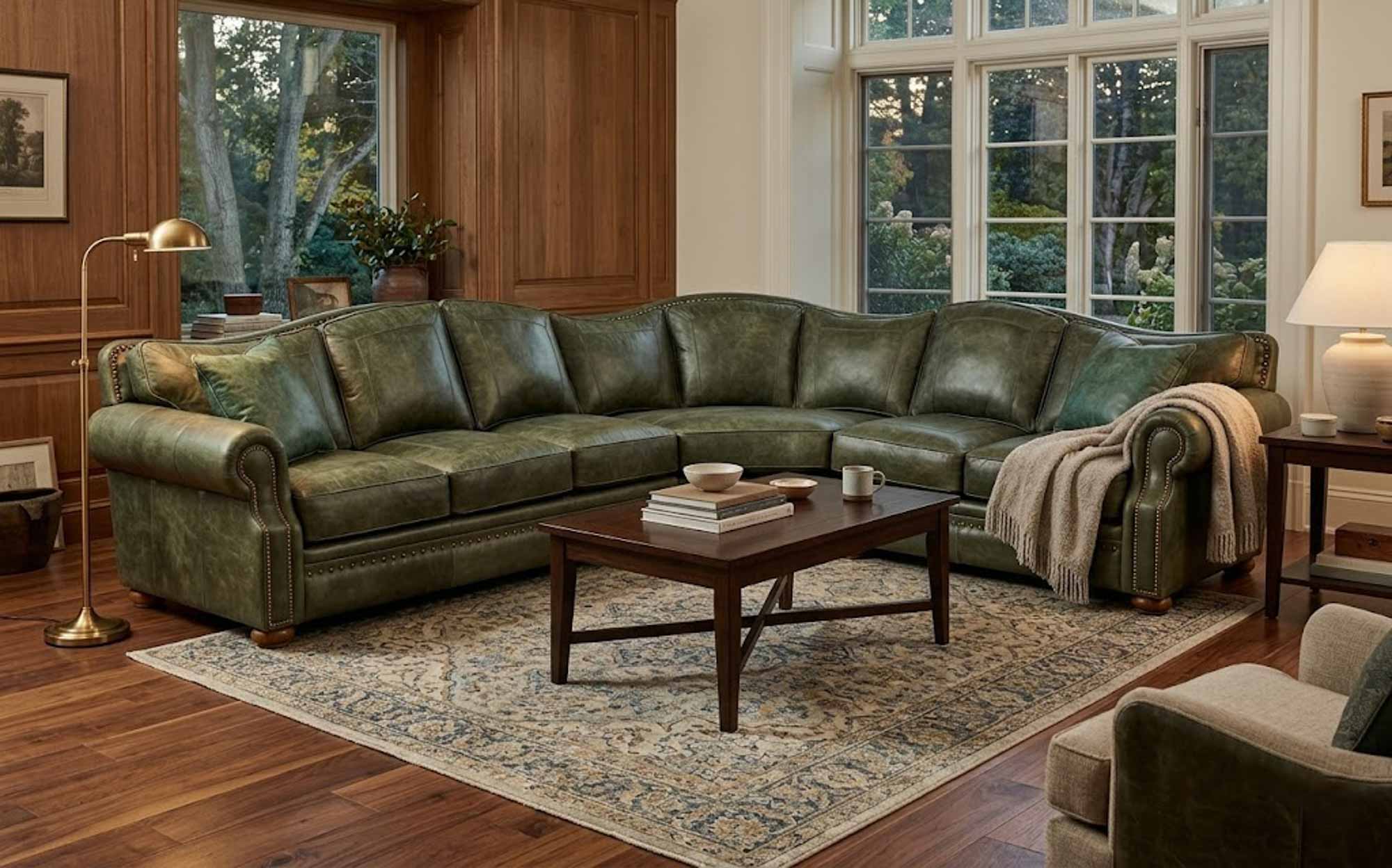 Tucson Leather Sectional - Image 3