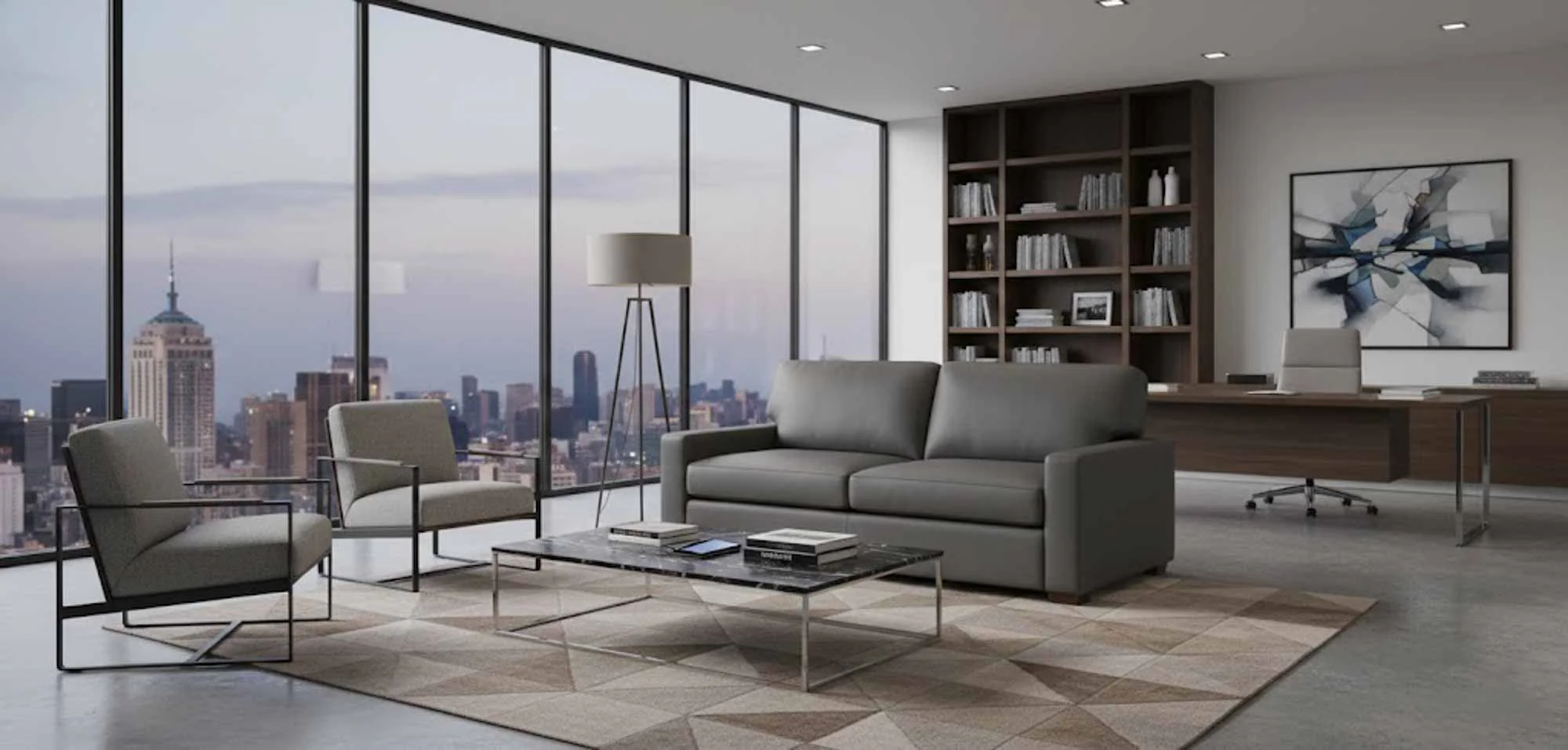Twin City Leather Sofa - Image 2