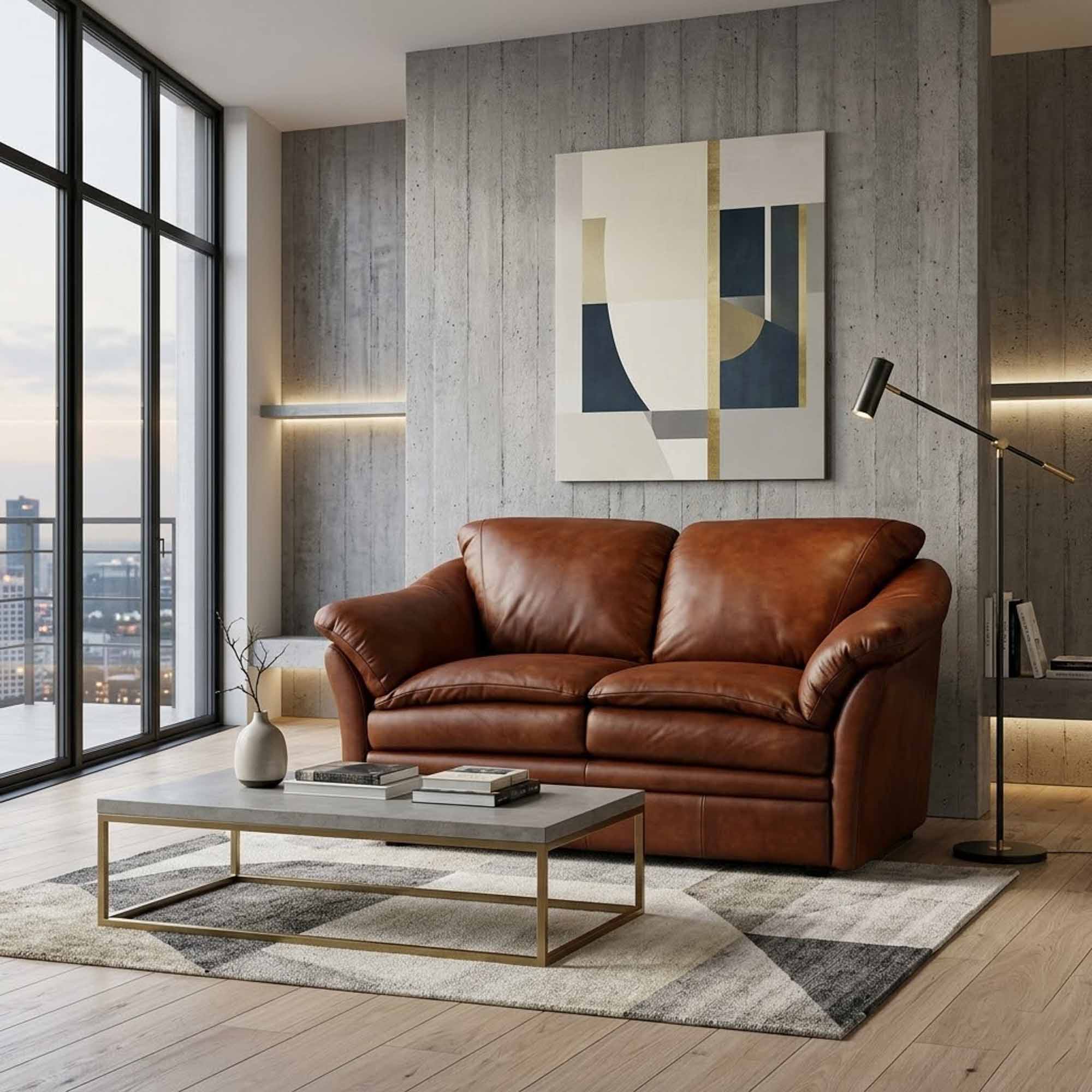 Uptown Leather Loveseat - Image 3