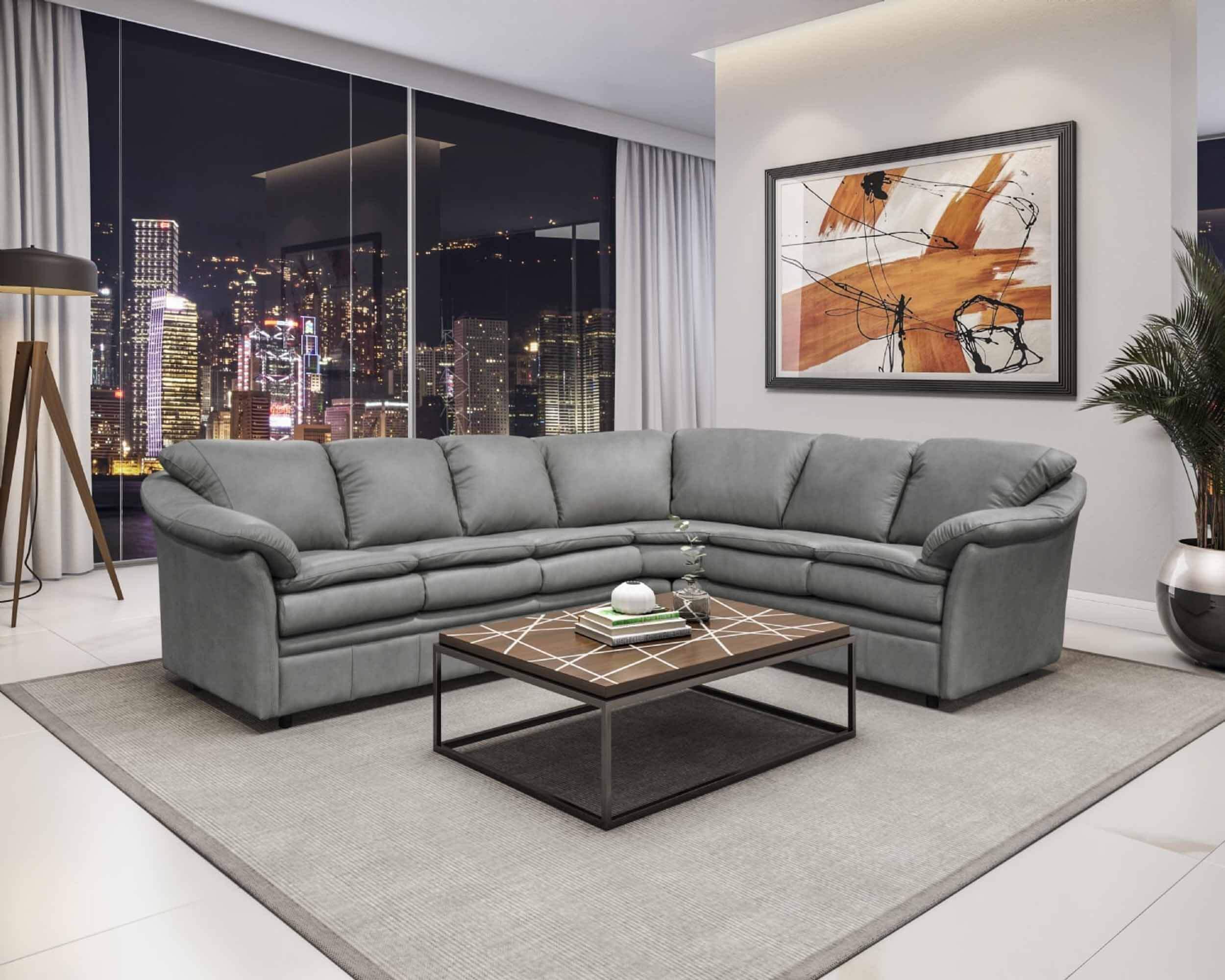 Uptown Leather Sectional - Image 4