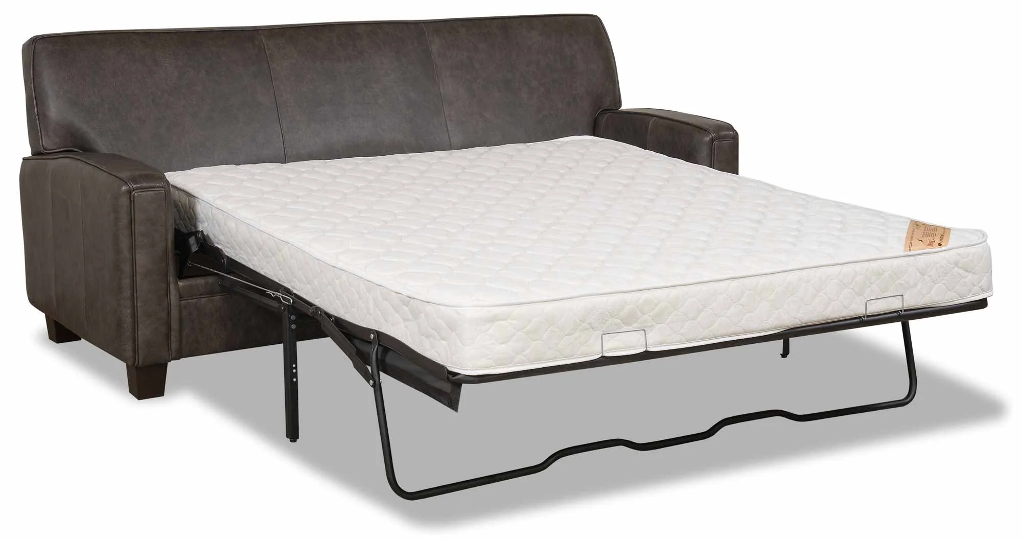 Vanderpump Leather Queen Size Sofa Sleeper - Image 5