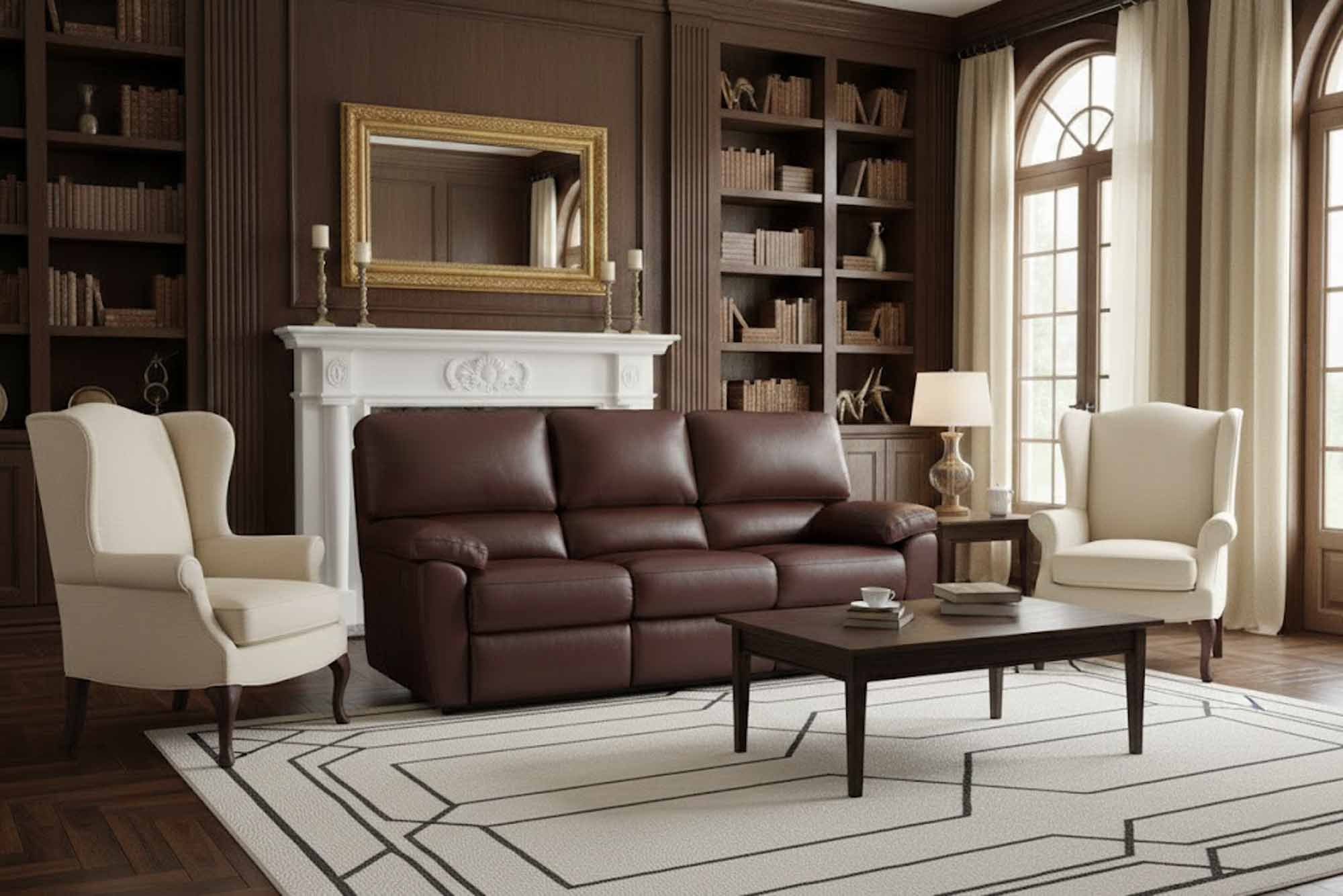 Vermont Leather Reclining Loveseat - Image 2