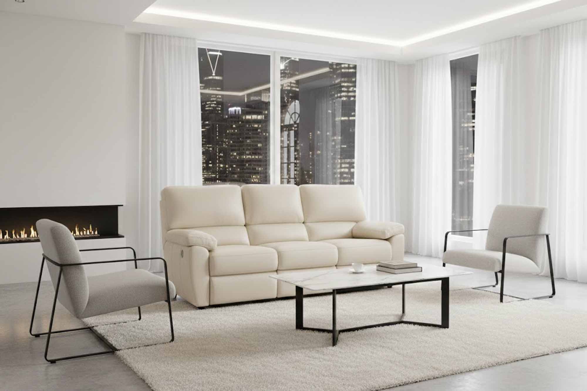Vermont Leather Reclining Sofa - Image 3