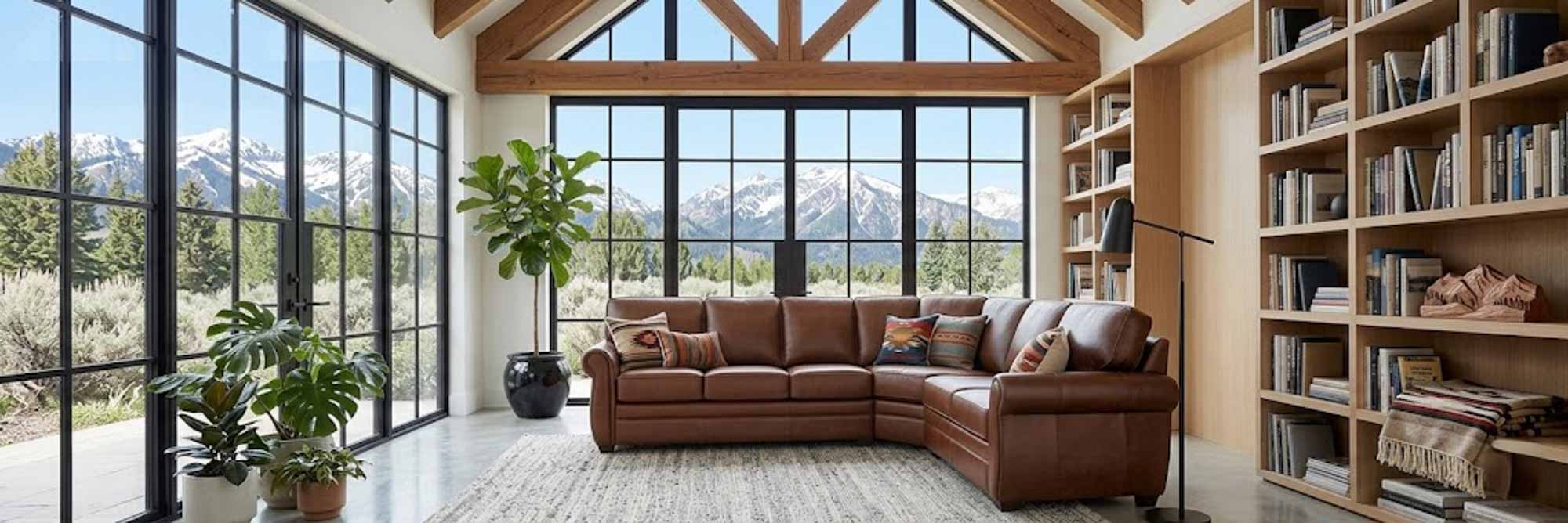 Viceroy Leather Sectional - Image 11