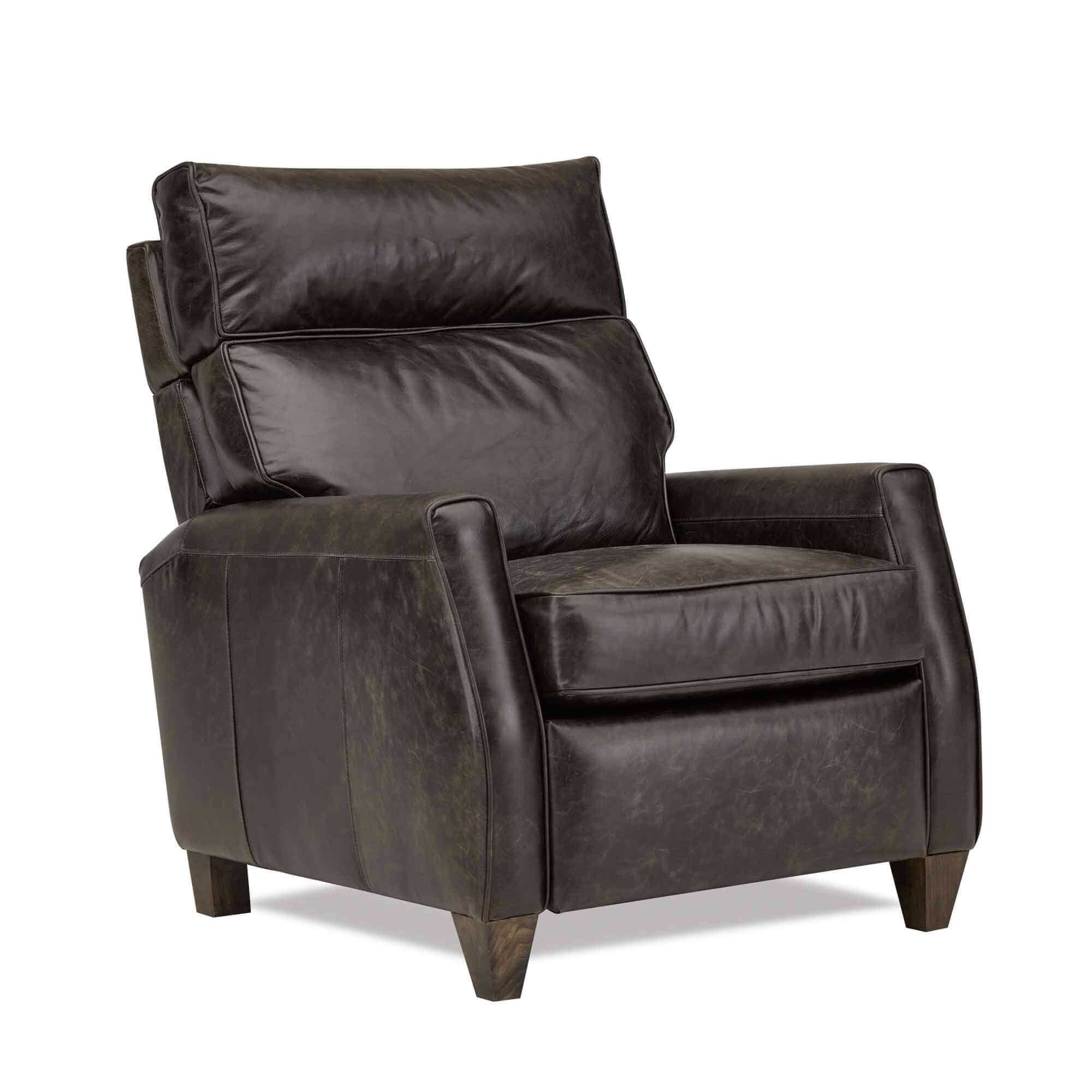 Walker Leather Recliner With Pop-Up Headrest