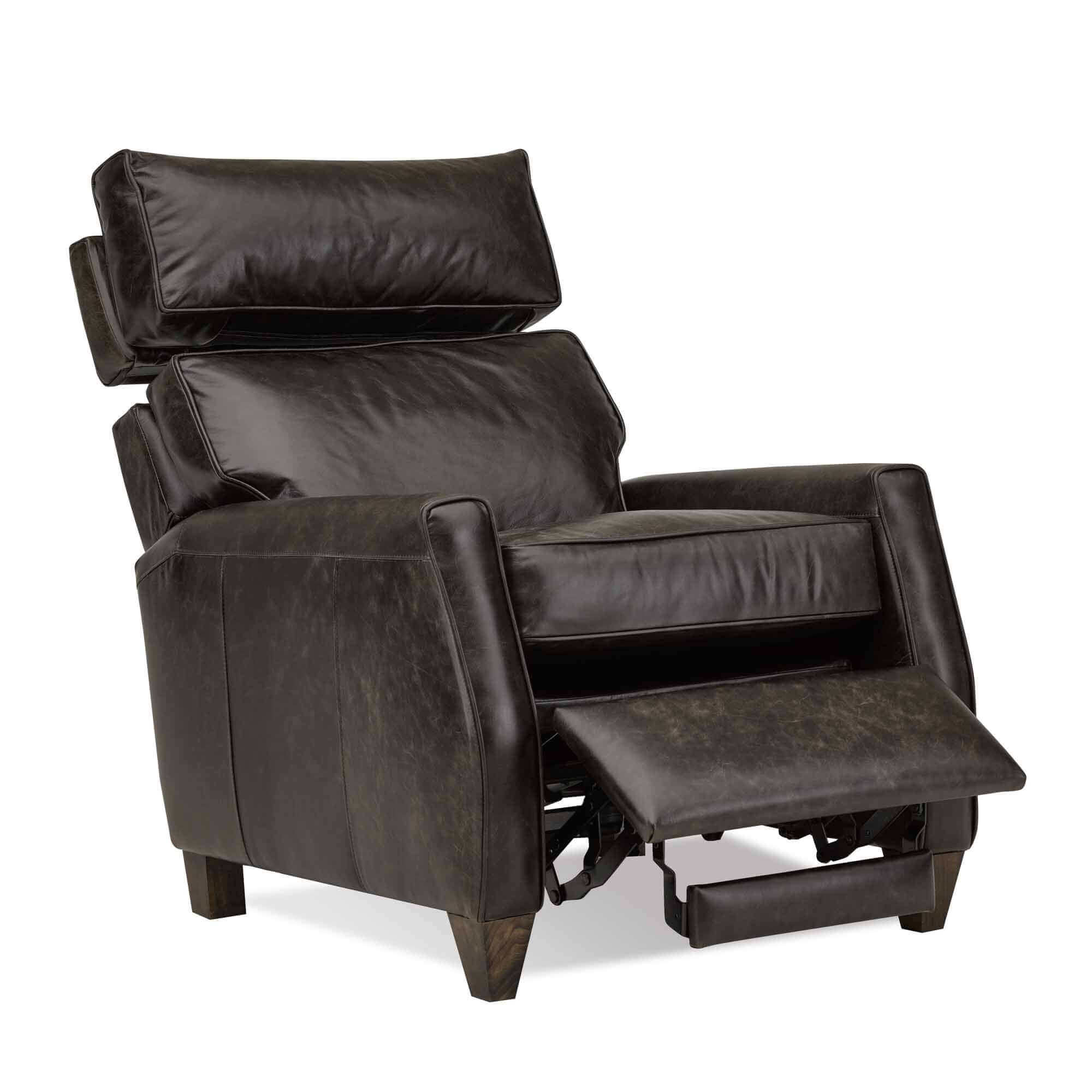 Walker Leather Recliner With Pop-Up Headrest - Image 2