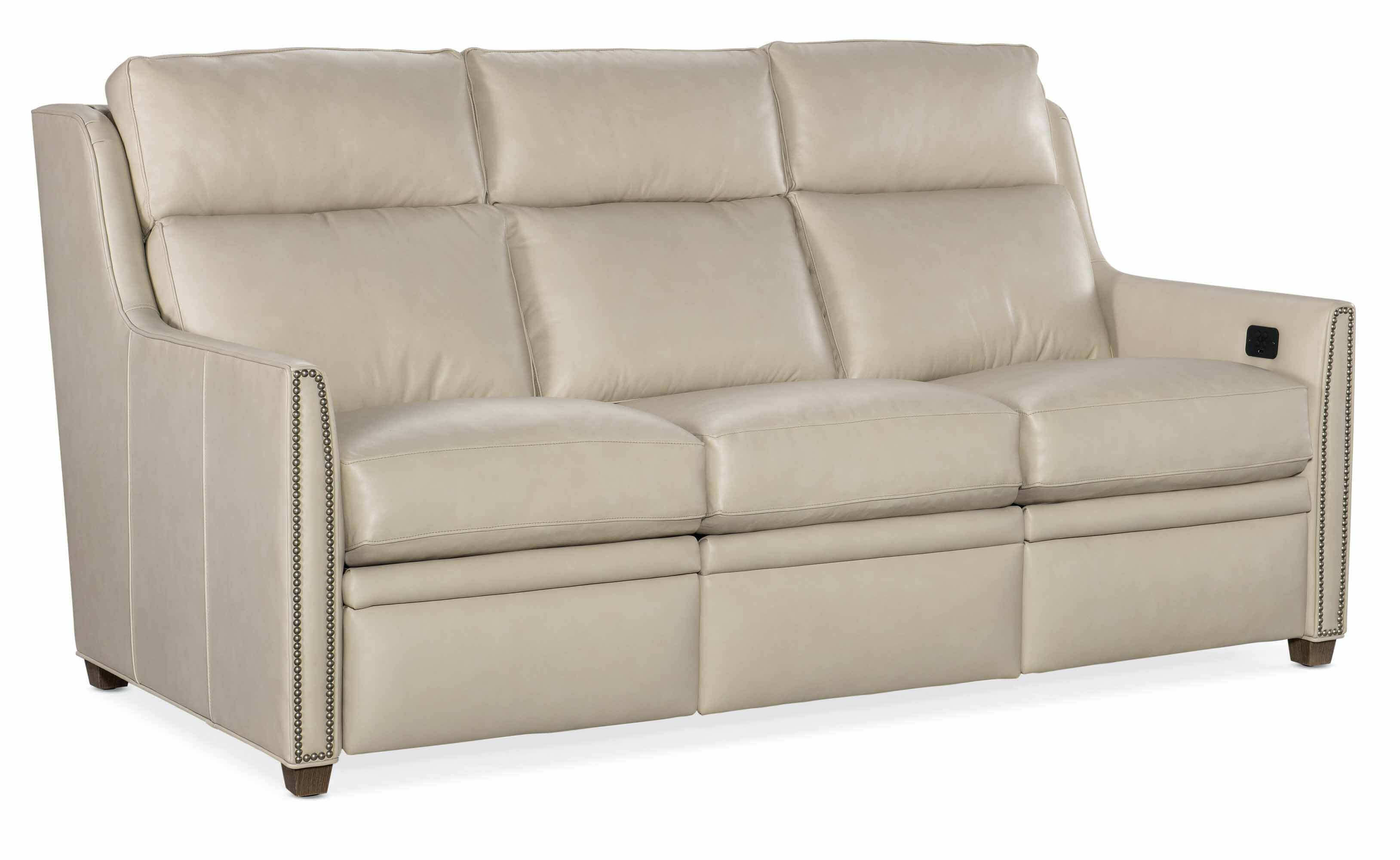 Wallen Leather Power Reclining Sofa With Articulating Headrest