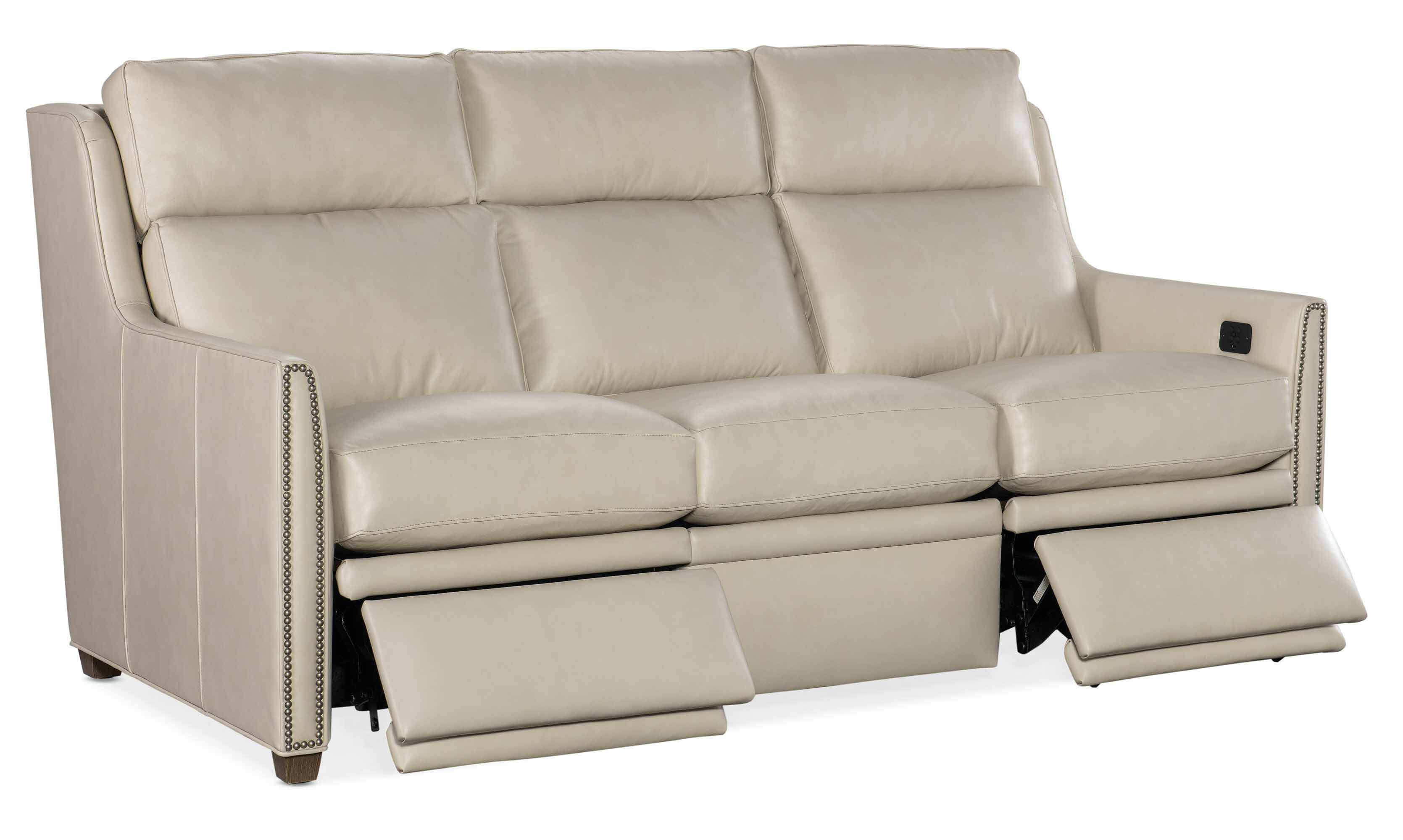 Wallen Leather Power Reclining Sofa With Articulating Headrest - Image 5
