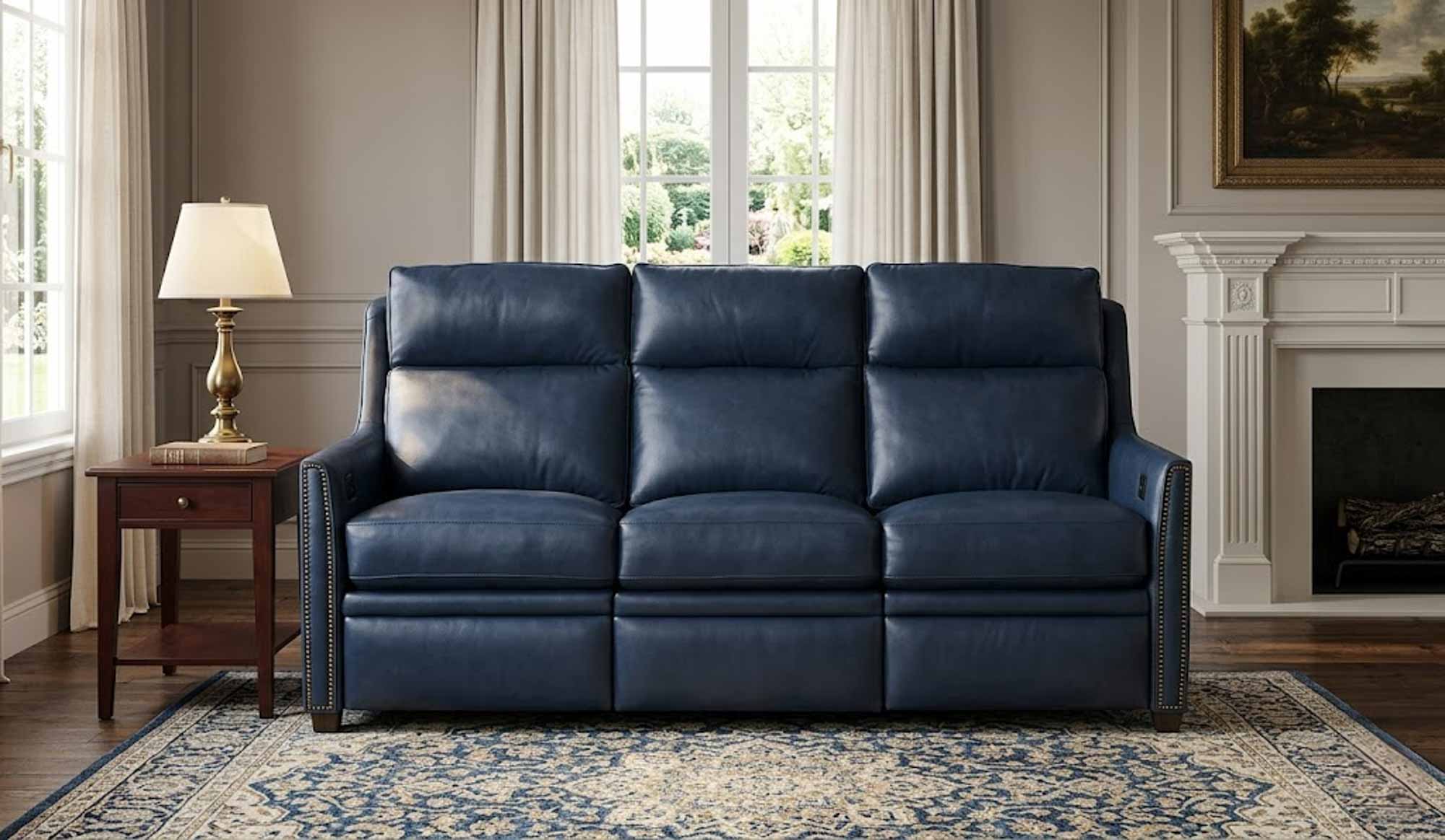 Wallen Leather Power Reclining Sofa With Articulating Headrest - Image 8