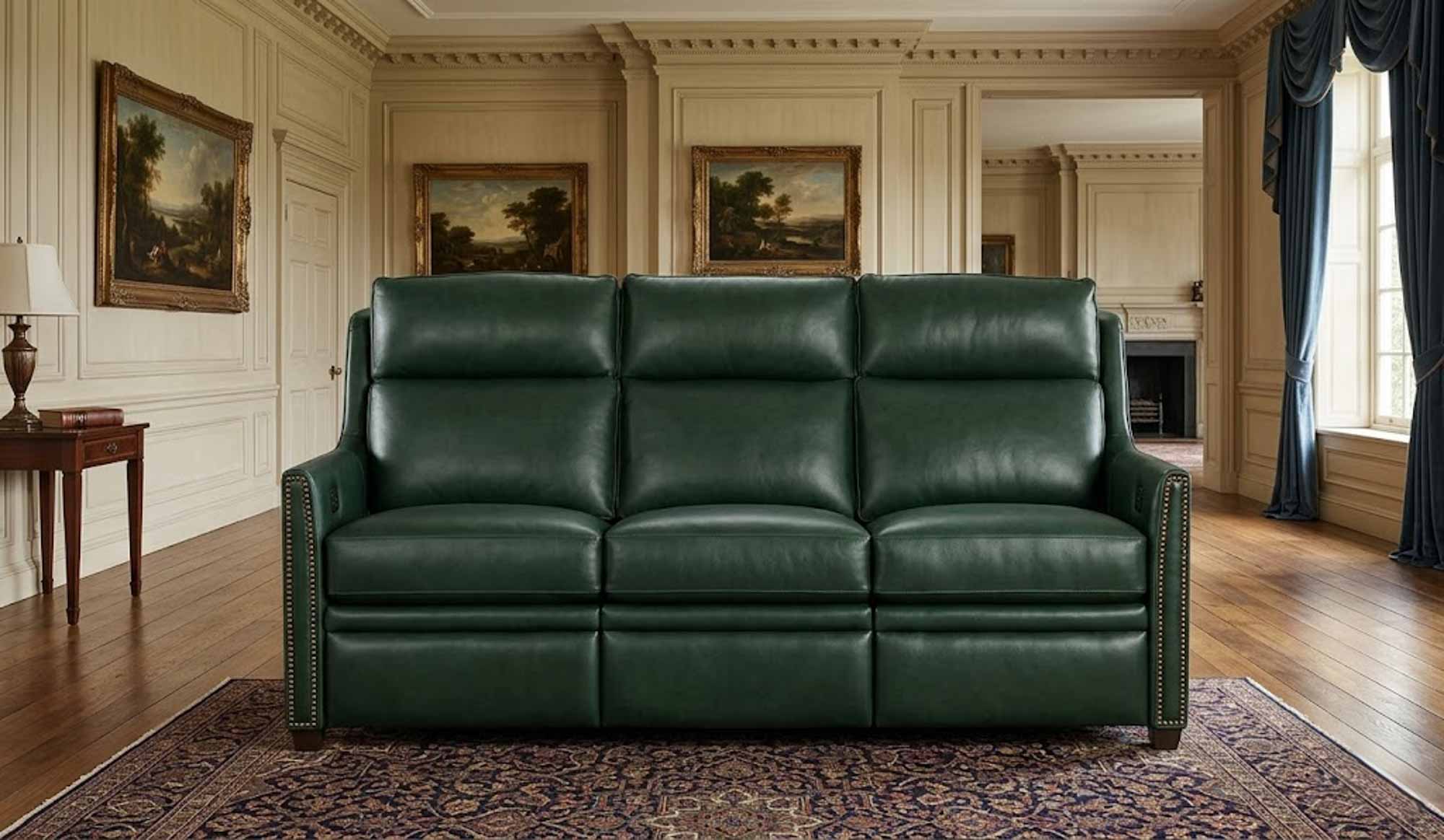 Wallen Leather Power Reclining Sofa With Articulating Headrest - Image 9