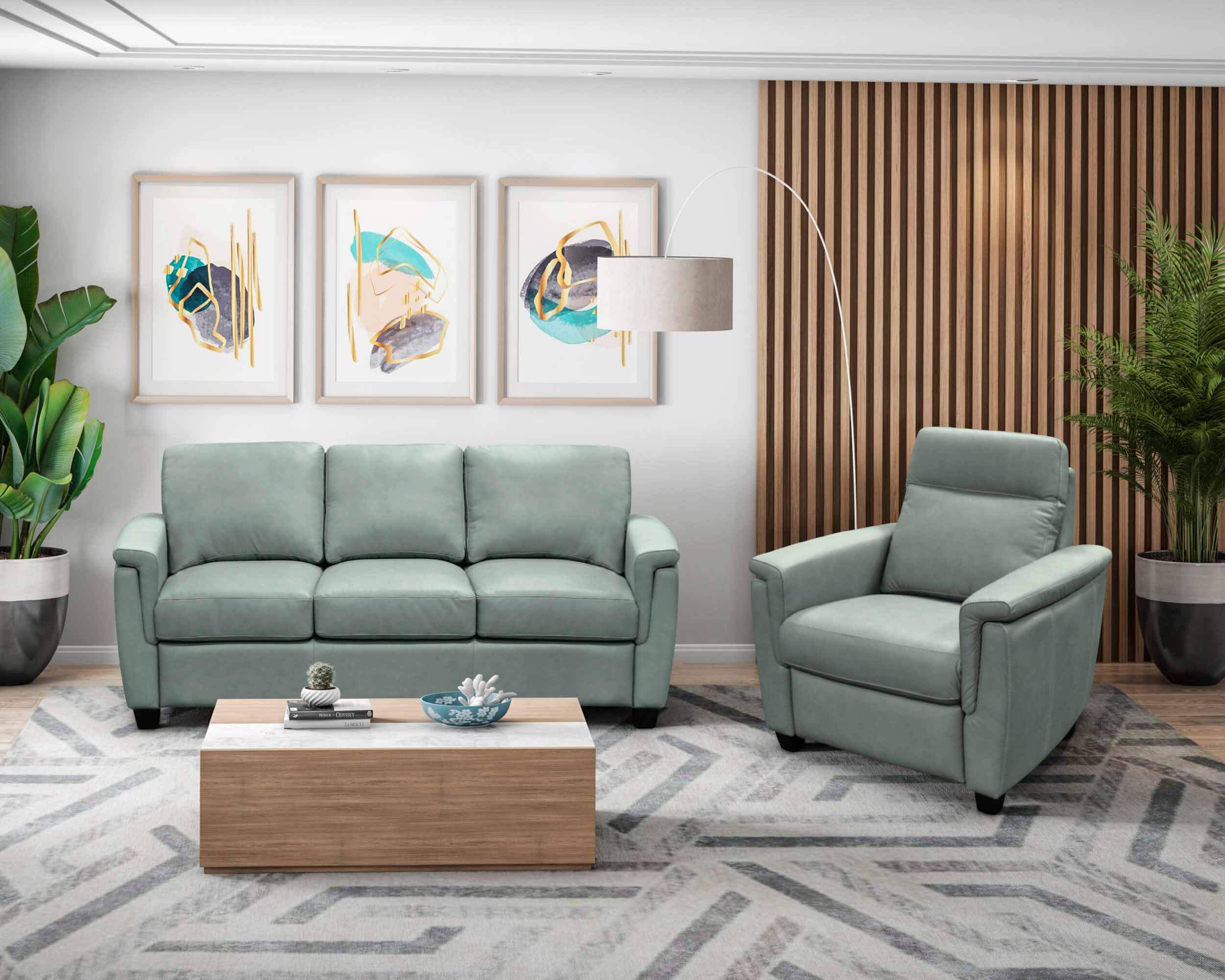 Walter Leather Loveseat - Image 5