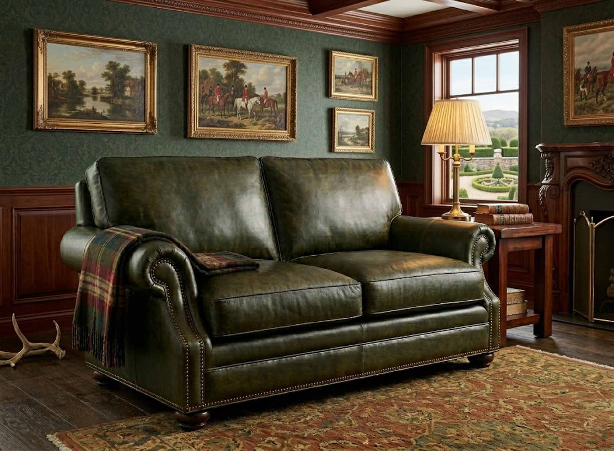 Warner Leather Loveseat - Image 4