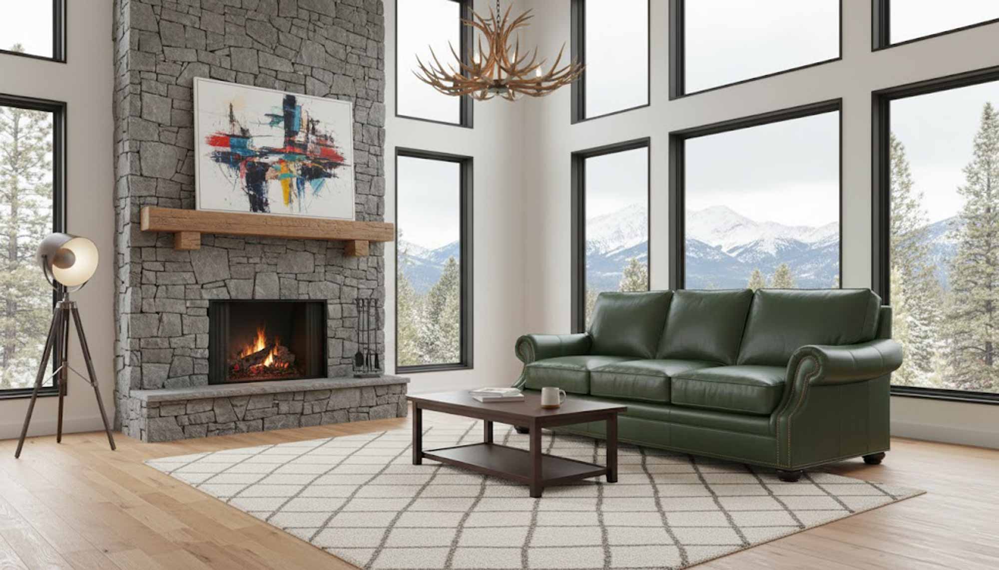 Warner Leather Sofa - Image 7