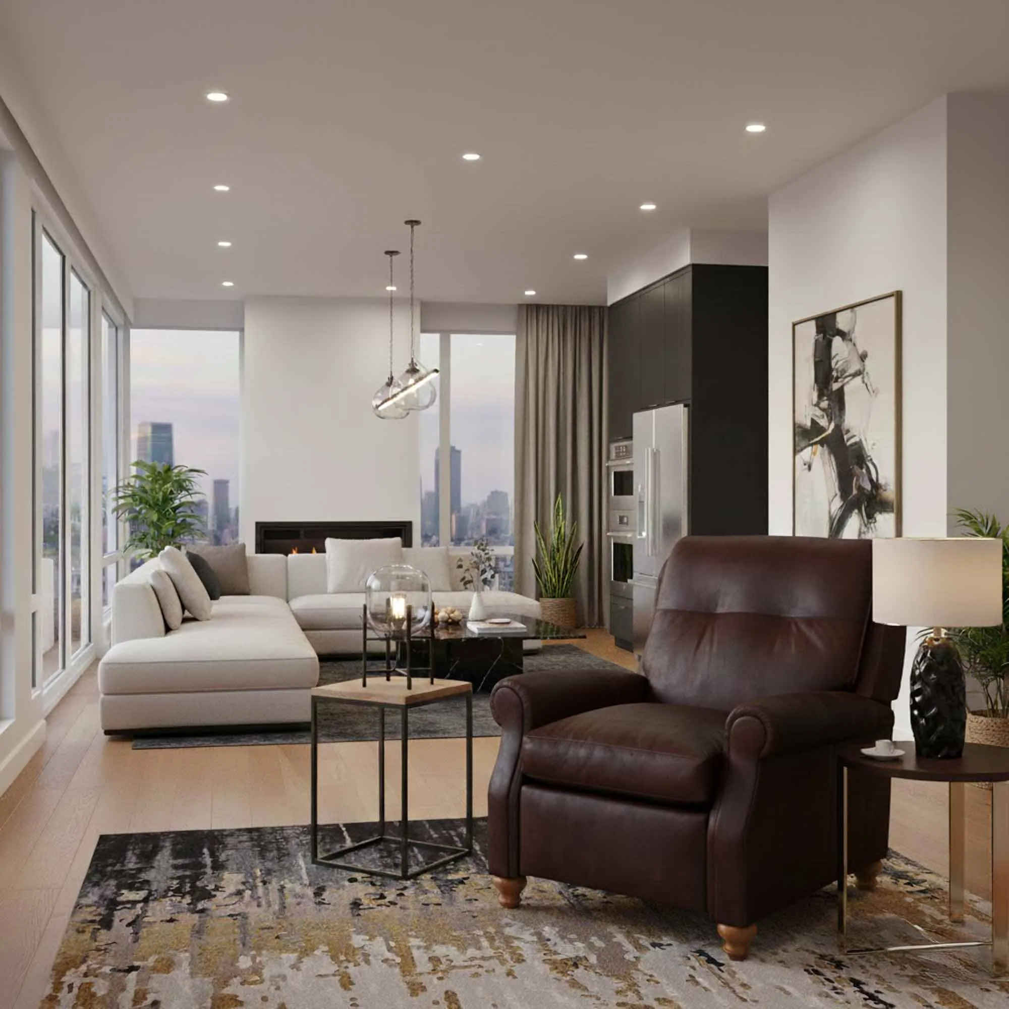 Wesley Leather Recliner - Image 3