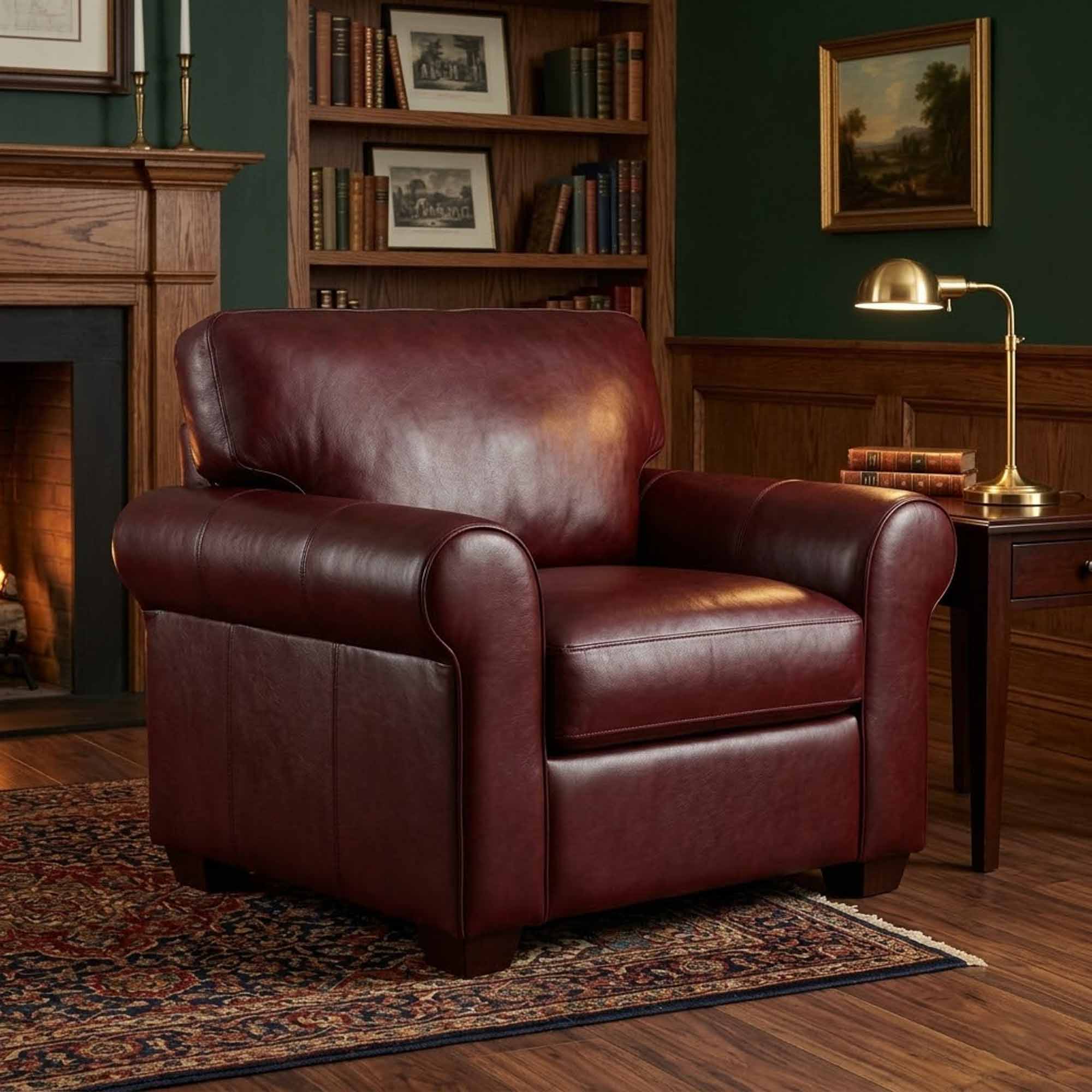 West Point Leather Chair - Image 3