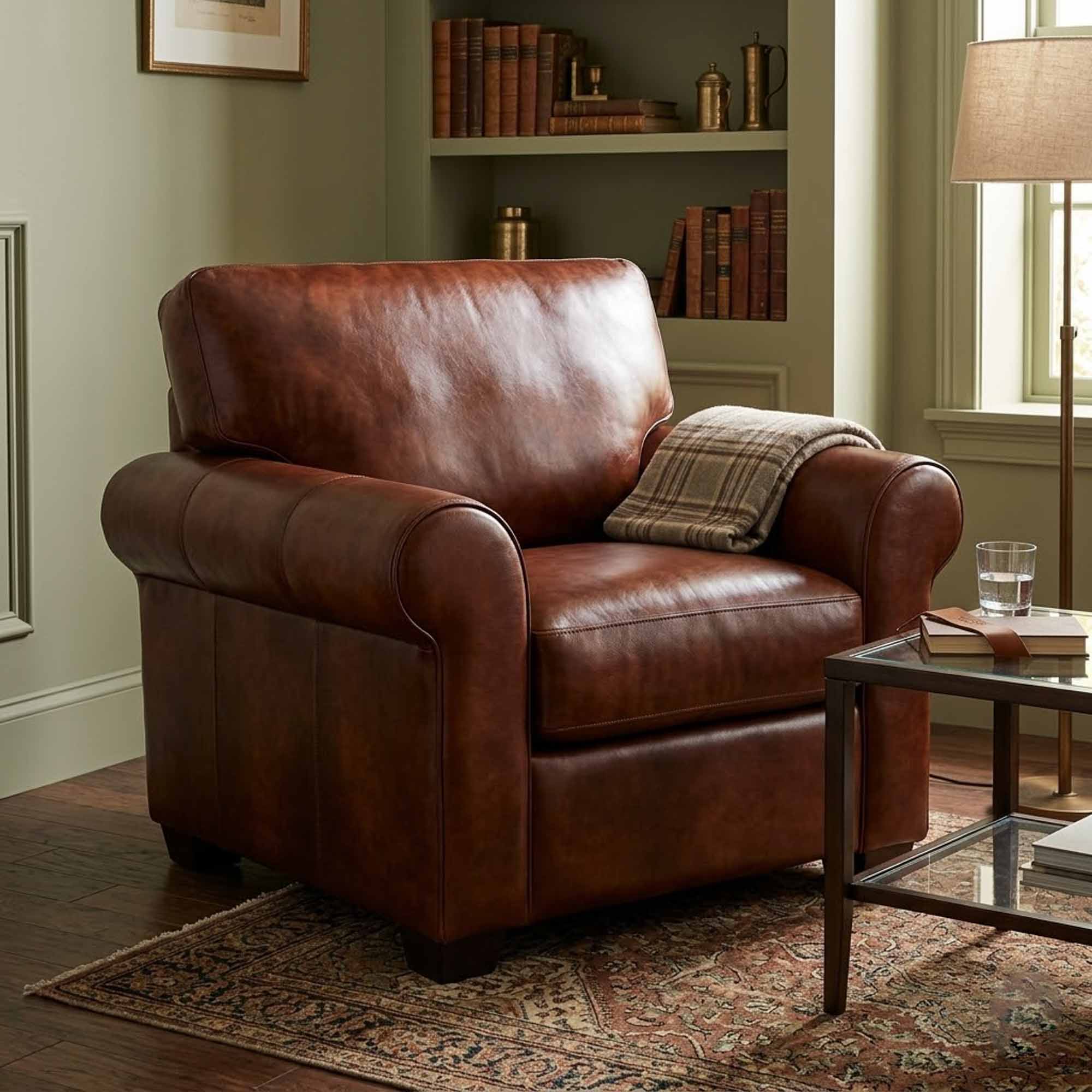 West Point Leather Chair - Image 5