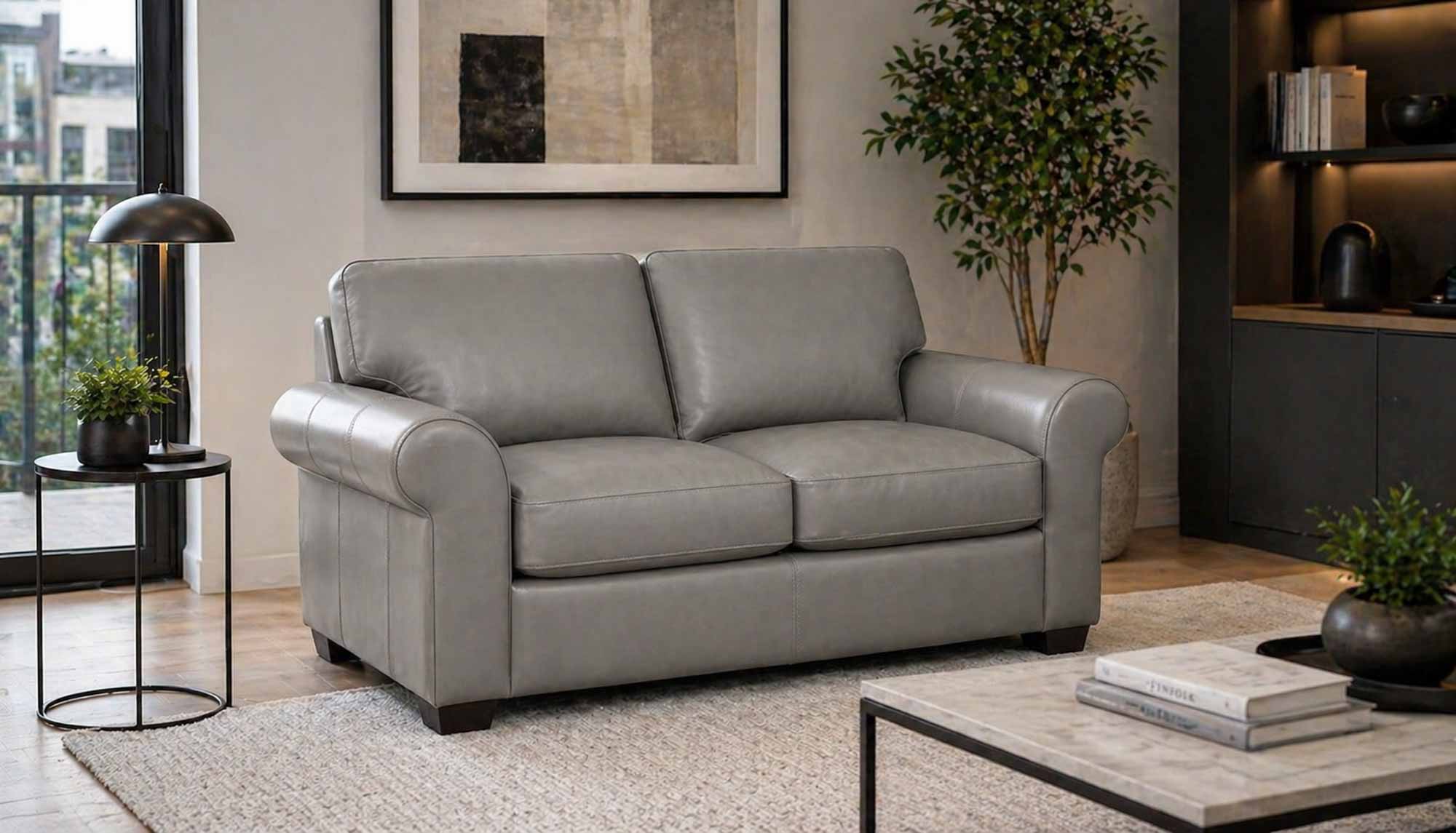 West Point Leather Loveseat - Image 3