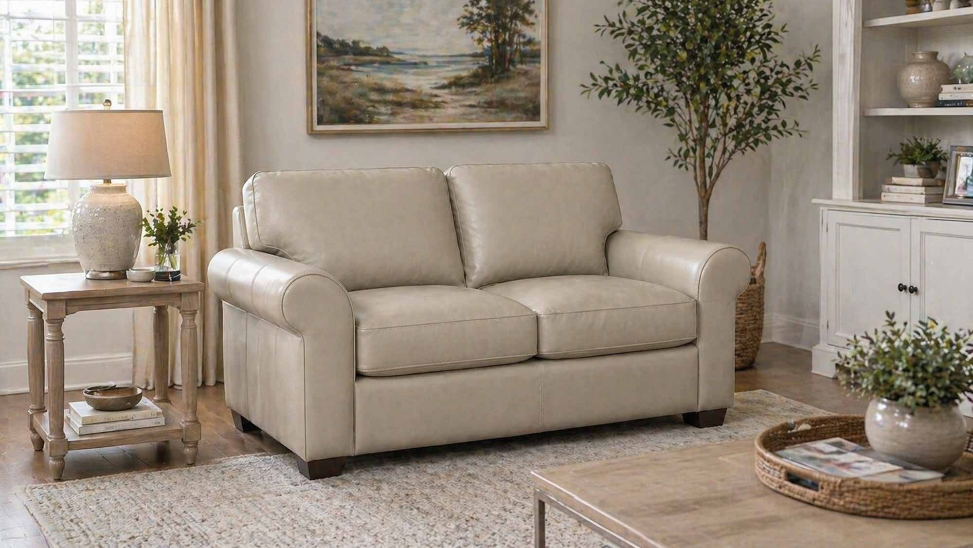 West Point Leather Loveseat - Image 4