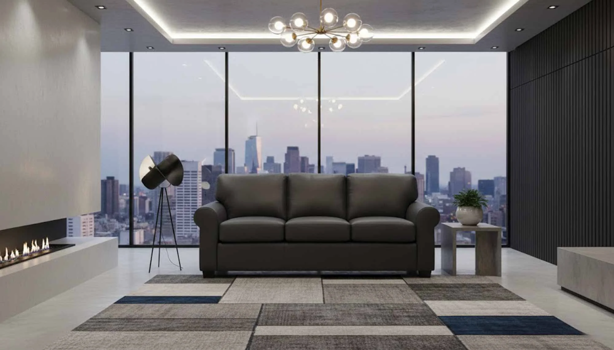 West Point Leather Queen Size Sofa Sleeper - Image 5