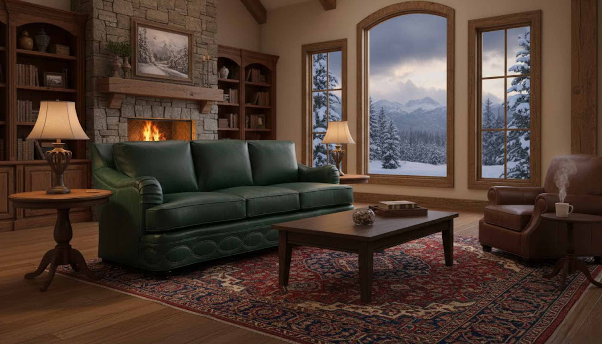 Whitehead Leather Loveseat - Image 6