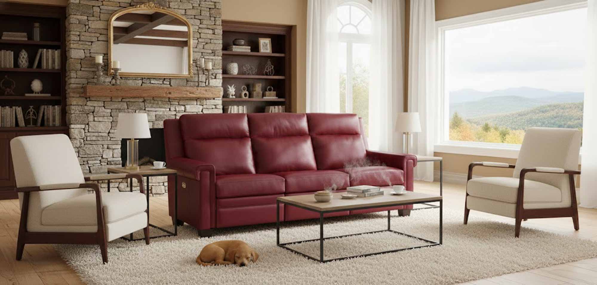 Whitley Leather Power Reclining Sofa With Articulating Headrest - Image 6