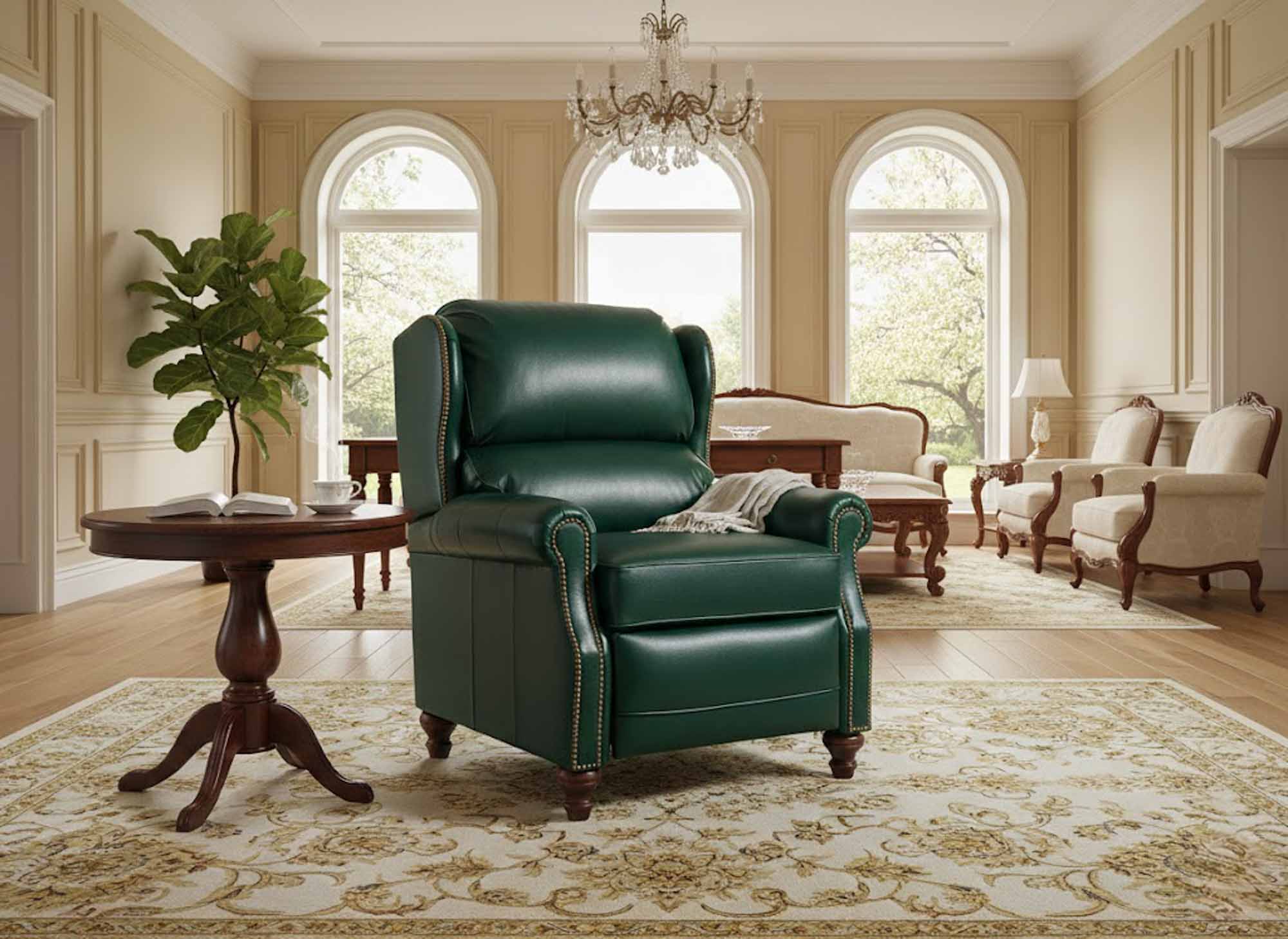 Woods Leather Recliner - Image 4