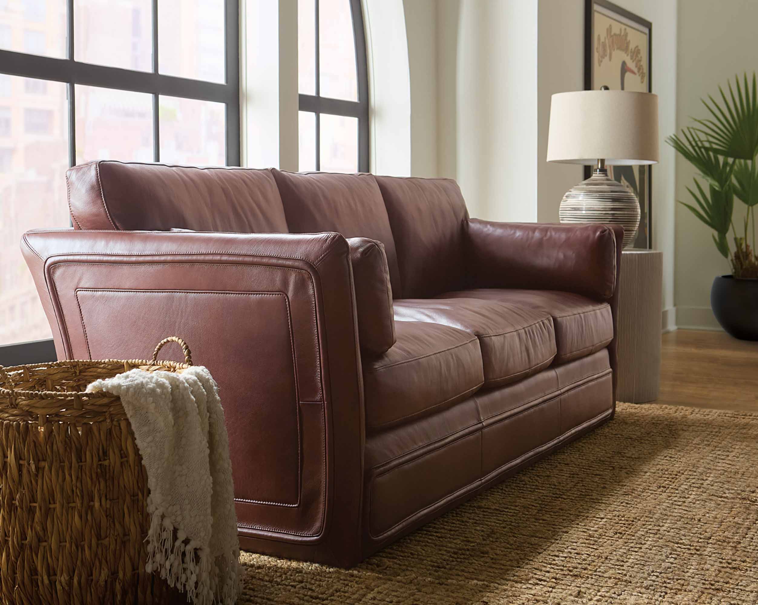 Woodstock Leather Sofa - Image 5