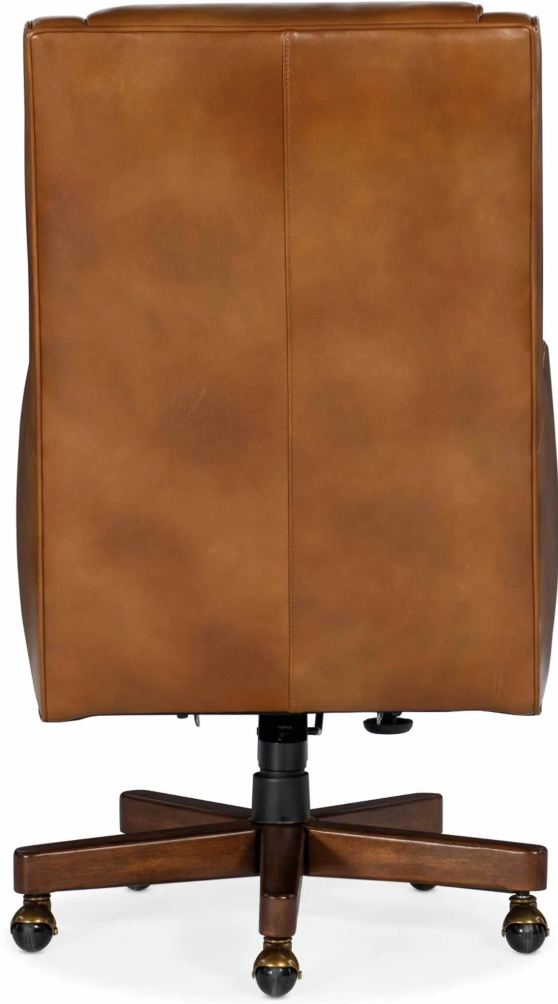 Wright Leather Swivel Tilt Executive Chair In Brown - Image 2