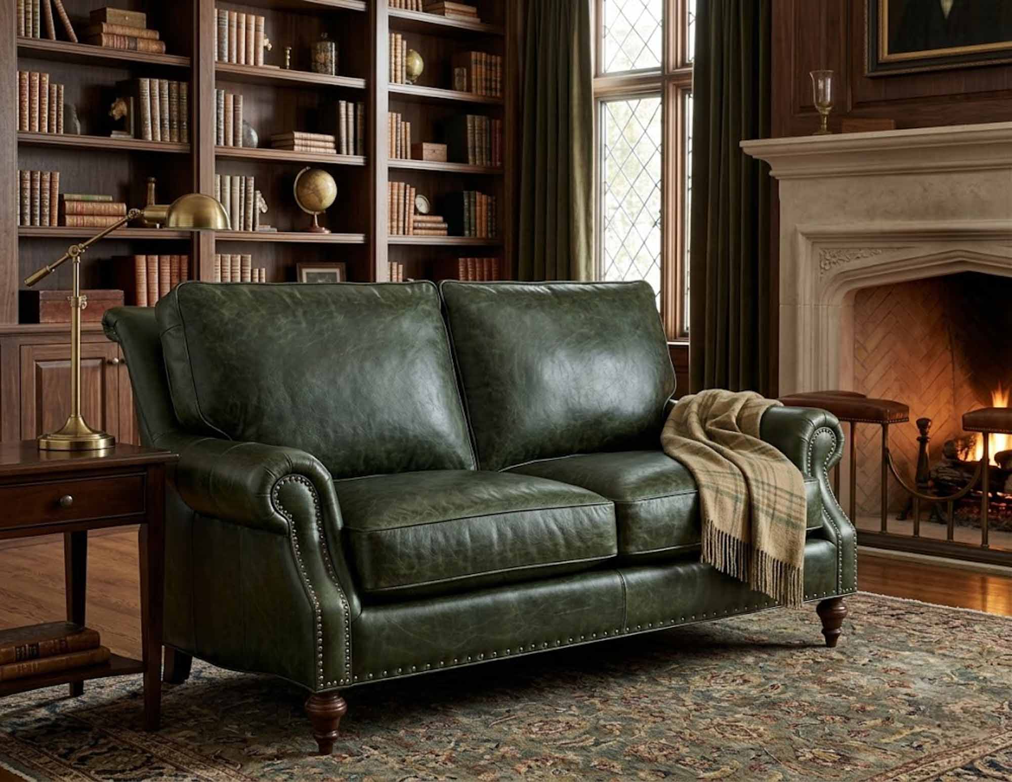 Wyatt Leather Loveseat - Image 2