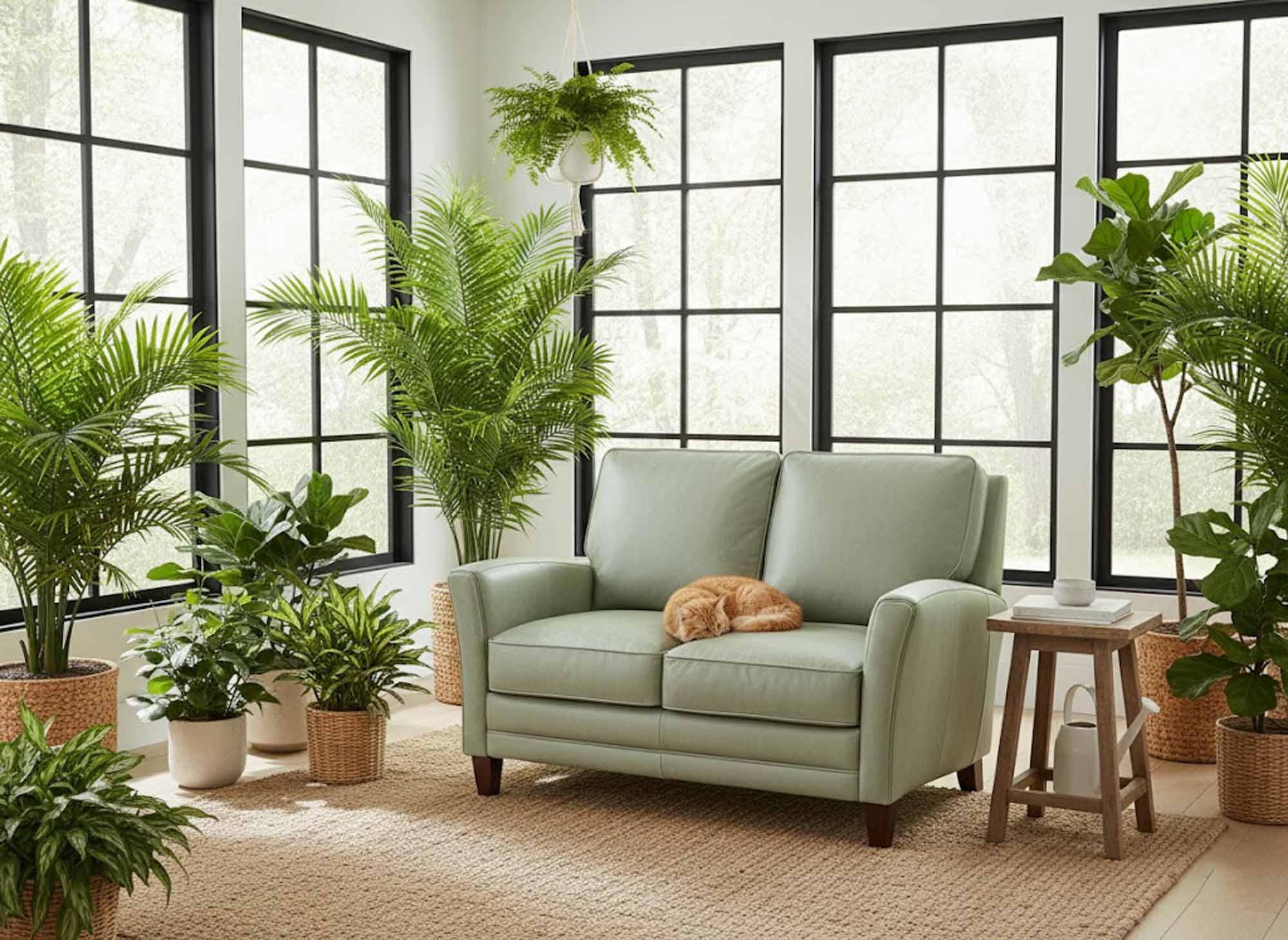 Zion Leather Loveseat - Image 5