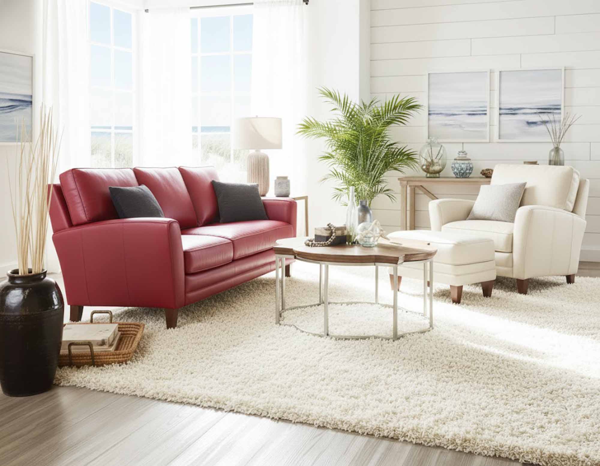 Zion Leather Sofa - Image 11